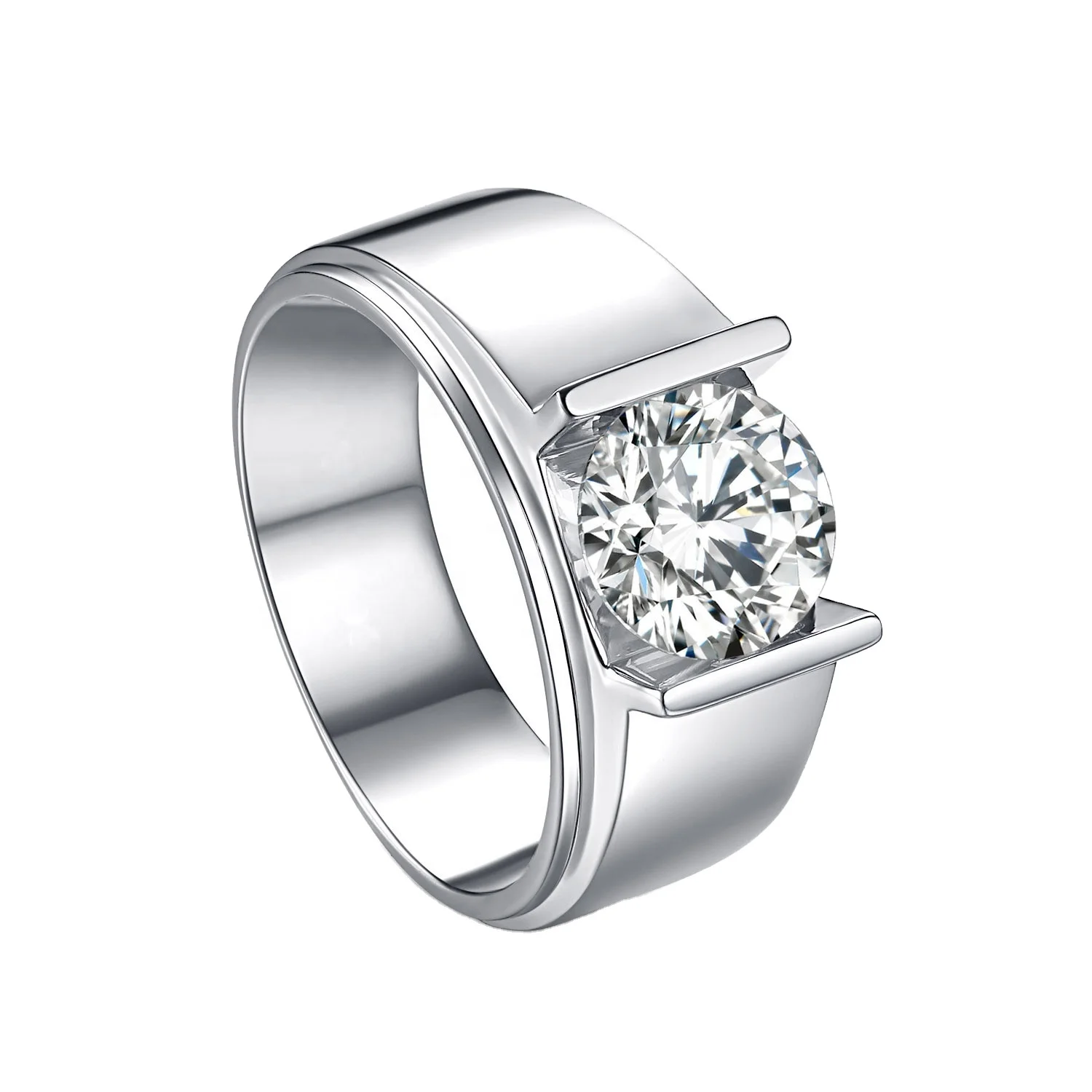 Zuanhui завод 14K18k стильное Золотое Ювелирное Украшение индивидуальные 123 карат муассанит обручальное кольцо DEF Муассанит для