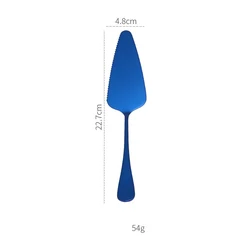 Baking Accessory Stainless Steel Colorful Cake Pizza Pie Spatula Cutter Shovel Cake Server