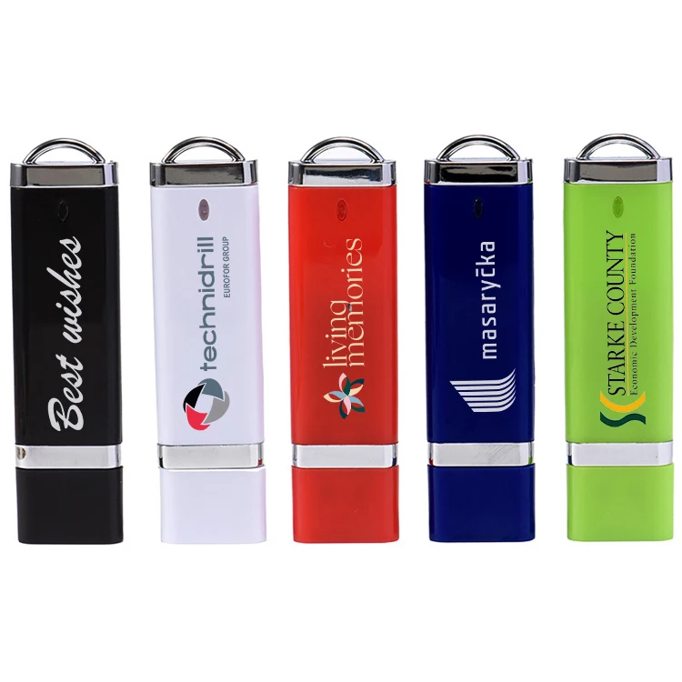 Pendrive promotional business gift   Cheap plastic USB stick High-quality plastic flash drive Custom logo USB drive