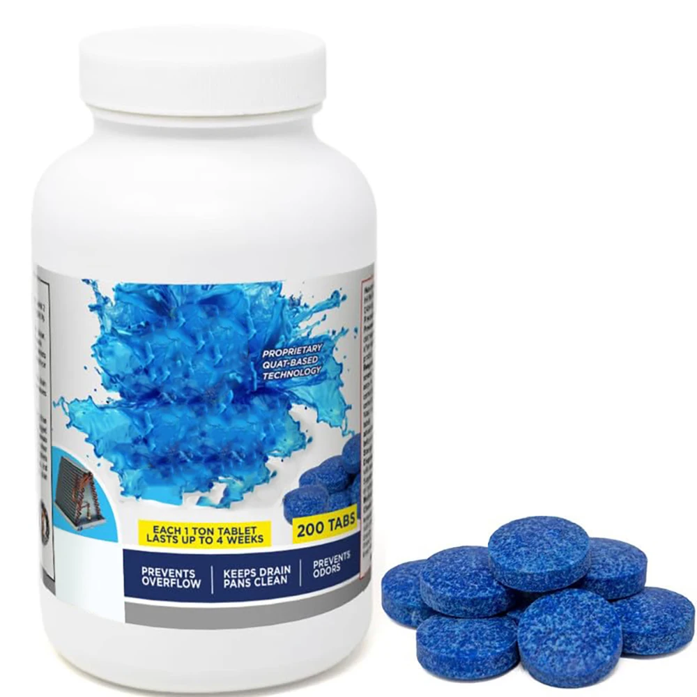 200 Tablets AC Drain Line Cleaner for Prevents Odors Keeps HVAC Drain Pan Clean Prevents Overflow