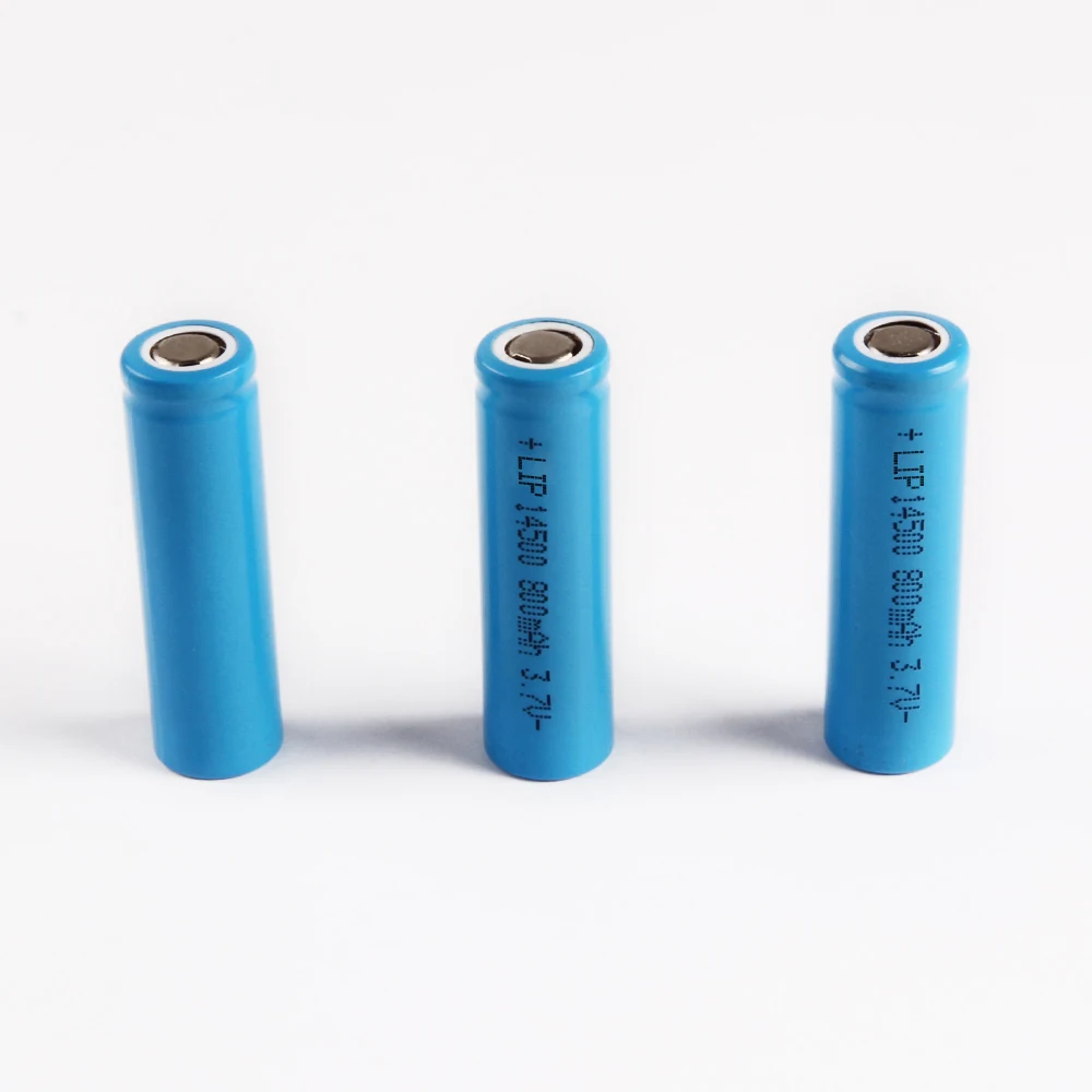 3.7v icr 14500 li-ion rechargeable battery 14500 800mah for portable speaker