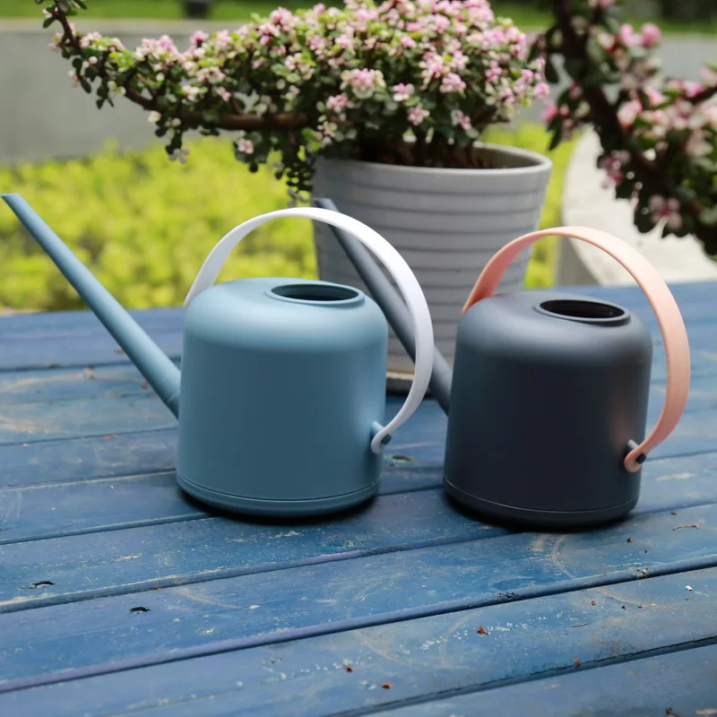 1.7L Strong Plastic Long Spout Minimalist Design Matte Garden Flower Pot Watering