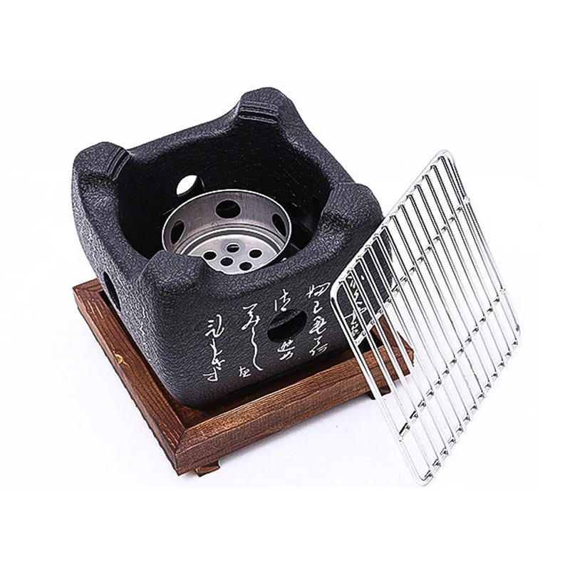 Aluminum alloy portable indoor mini commercial japanese table top bbq grill charcoal