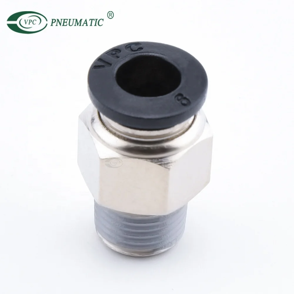 VPC Series 1/8 BSP Male Thread Straight Quick Connect Pneumatic One Touch Fitting