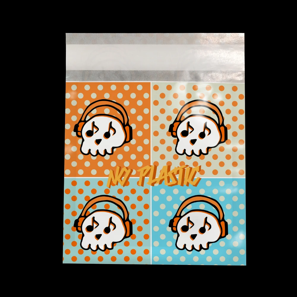 OEM Custom Greaseproof Paper Packaging Self-Adhesive Seal Printed Glassine Wax Paper Bag Clothing Food Gravure Printing Surface