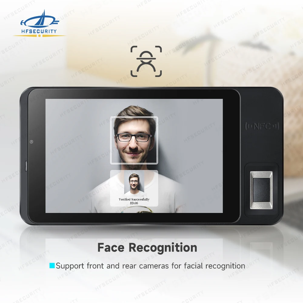 HFSecurity FP07 Android 11 Biometric Recognition OR Code Reader NFC Scanner Handheld Tablet with 4G GPS Function