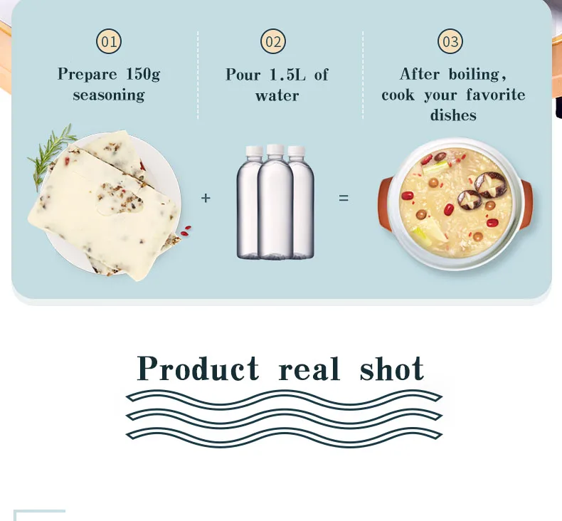 Chinese Instant Food Nonspicy Healthy Mushroom Kelp Fresh Soup Flavor Halal HotPot Halal Food Seasonings