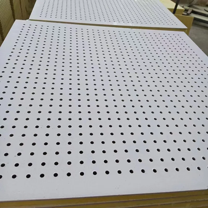Non-asbestos Moisture-proof fire proof false ceiling calcium silicate suspended Perforated ceiling panel/board for commerical