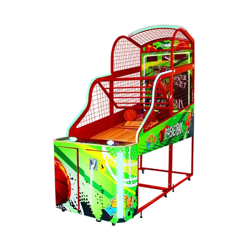 Top Sale Coin Operated Arcade Lcd Indoor Sport Kids Baby Street Basketball Shooting Arcade Game Machine