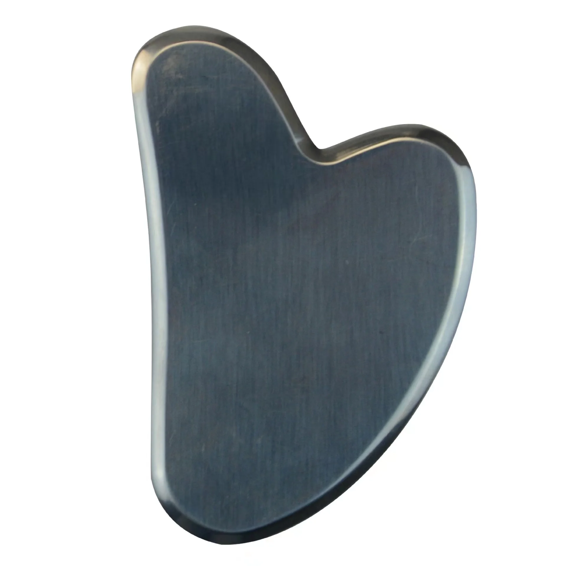 Metal Guasha Scraping Hand Held Stainless Steel Smooth Gua Sha Board Tool For Face Lift