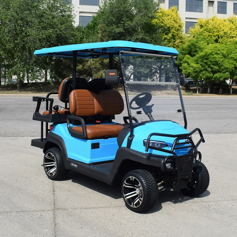 CE approved New Design Electric Golf Car 4 Seater Golf Cart with lithium battery