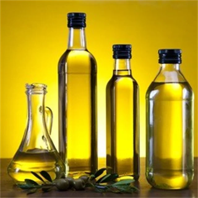 25cl 50cl 75cl Clear Glass Olive Oil Bottles With Handle Glass Bottles Universal Filler Pourer Olive Oil Aluminum Bottle Lid