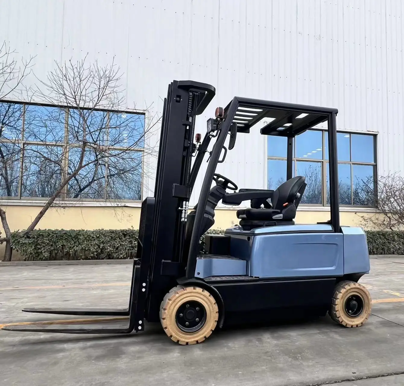 Royal 4 Wheel 5 Ton 6 Ton Pmp TransmissionFull Ac Zapi Control Finger Tips Optional Electric Lithium Forklift