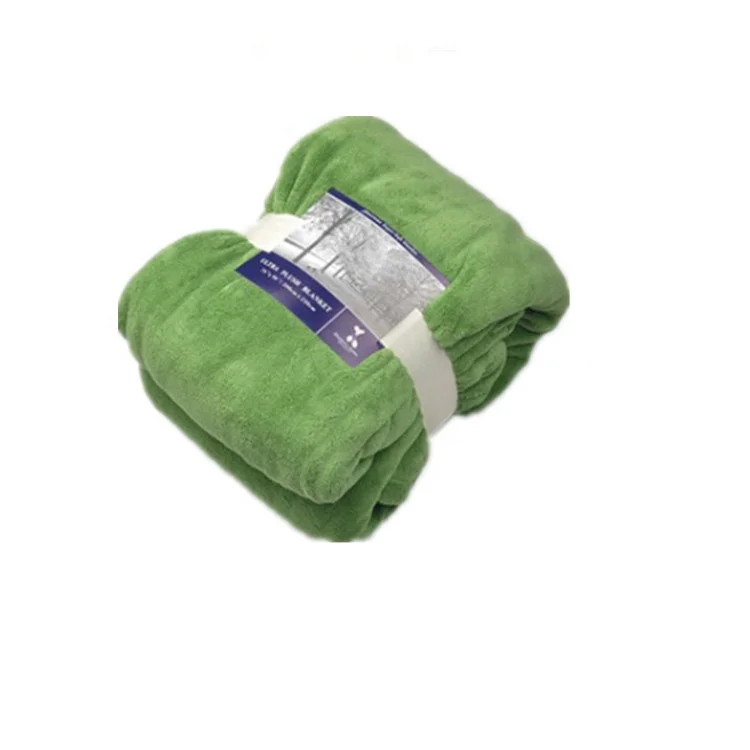 A81117 100% Polyester Microfiber Super King Size Knitted  Mink Blanket Flannel