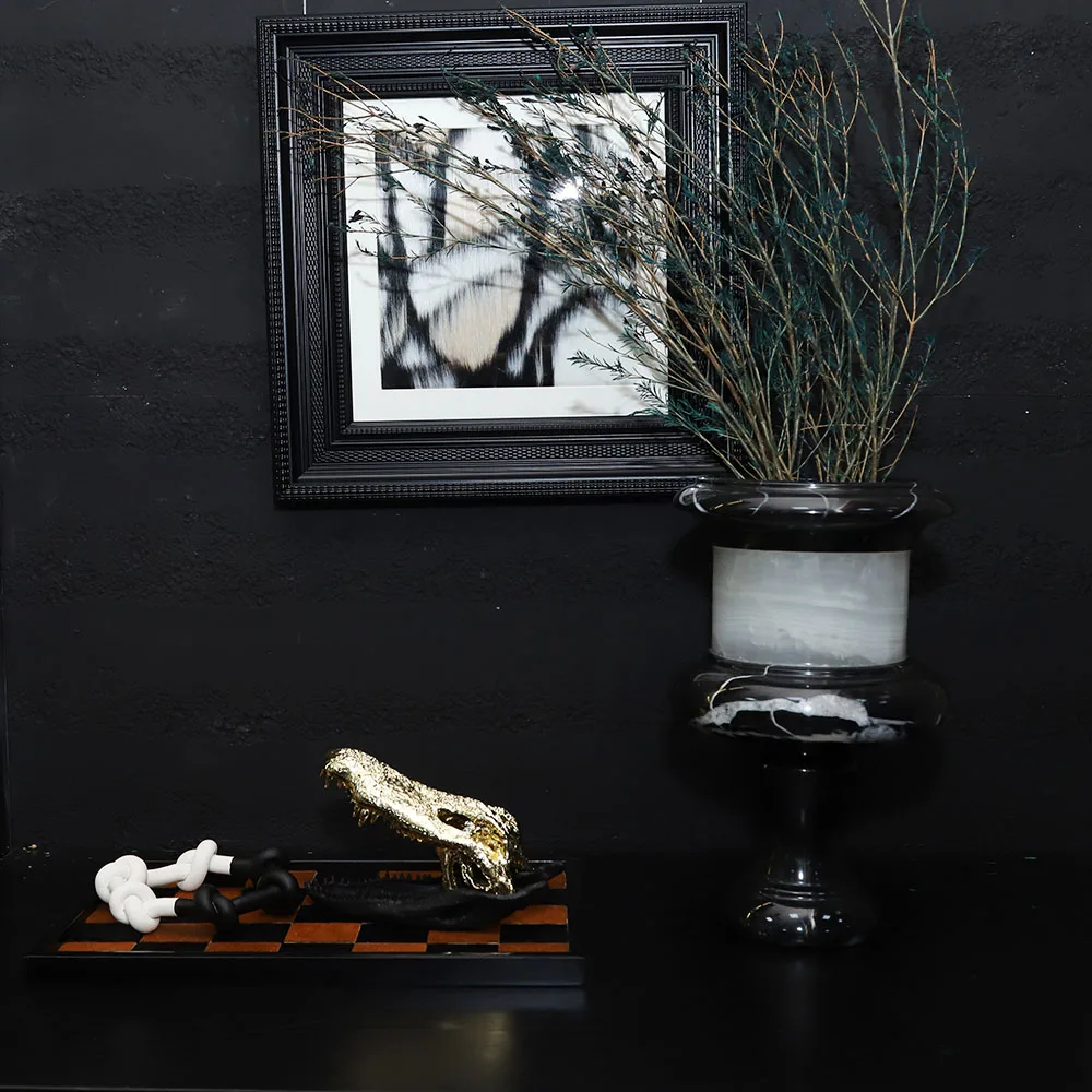 Modern Luxury Dinosaur Decor Electroplated Golden Jurassic Style Creative Metal Crafts for Tabletop Room Decoration