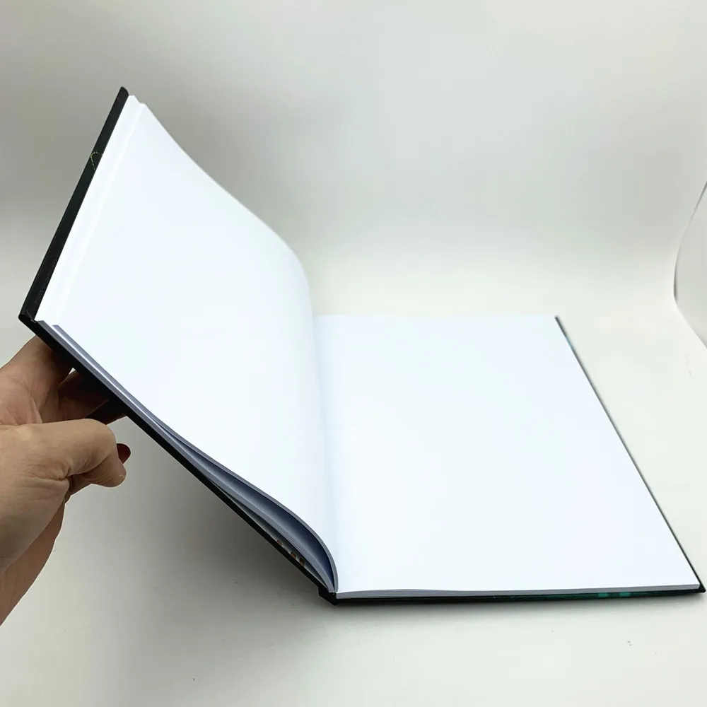stationery supplies custom design full colors printing A4 hardcover blank inner paper sketchbook