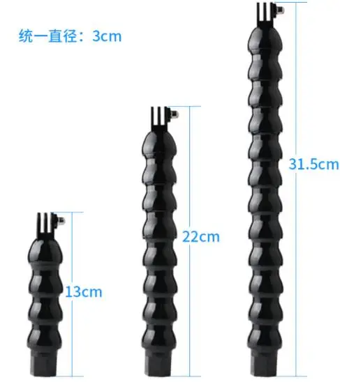 New Jaws Flex Clamp Mount 4/8/12 Joint Goose Neck 1/4 Screw Tripod Mount Adapter For Gopro SJCAM Gitup Akaso EKEN Action Camera