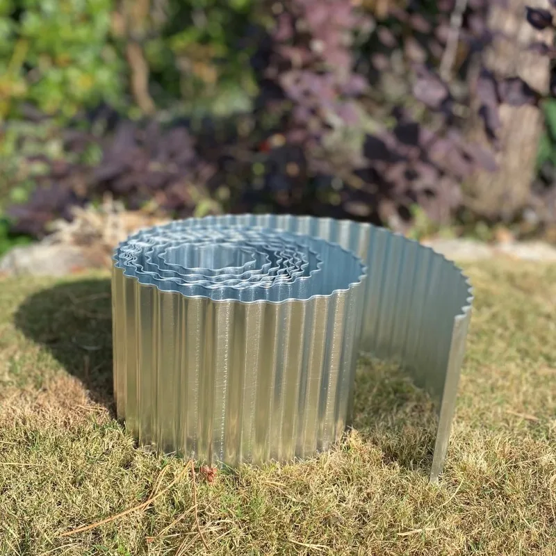 6 inches tall Corrugated Metal Garden Edging Sturdy Border Perfect for DIY Flower Beds and Landscaping Borders