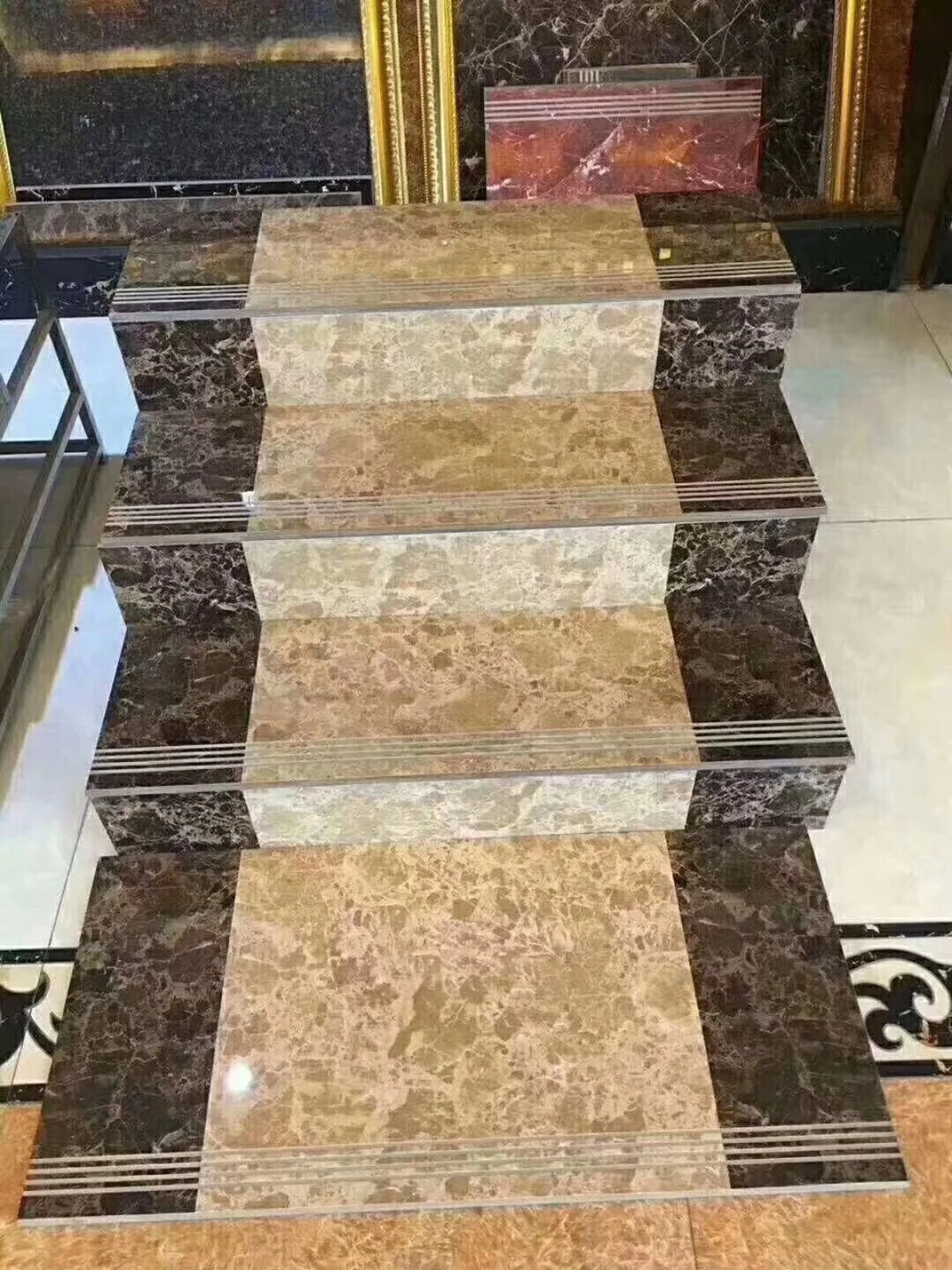 customized stylish home decor office floor stair tile
