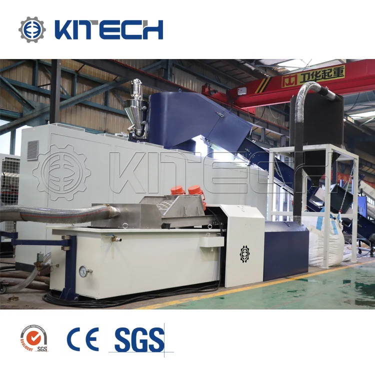 New Technology PP Woven Scrap Soft Plastic Recycling Pelletizer Plastic Granulation System