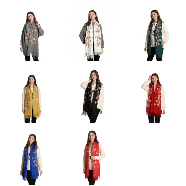 New Premium Wrinkle Cashmere Muslim Scarf Women Blend Double Long Ff Scarf For Women