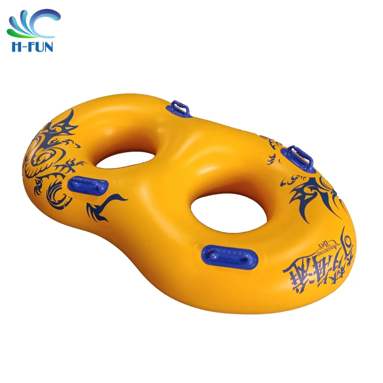 Water park 2 peson PVC swimming pool floats zebec type inflatable boat raft tubes