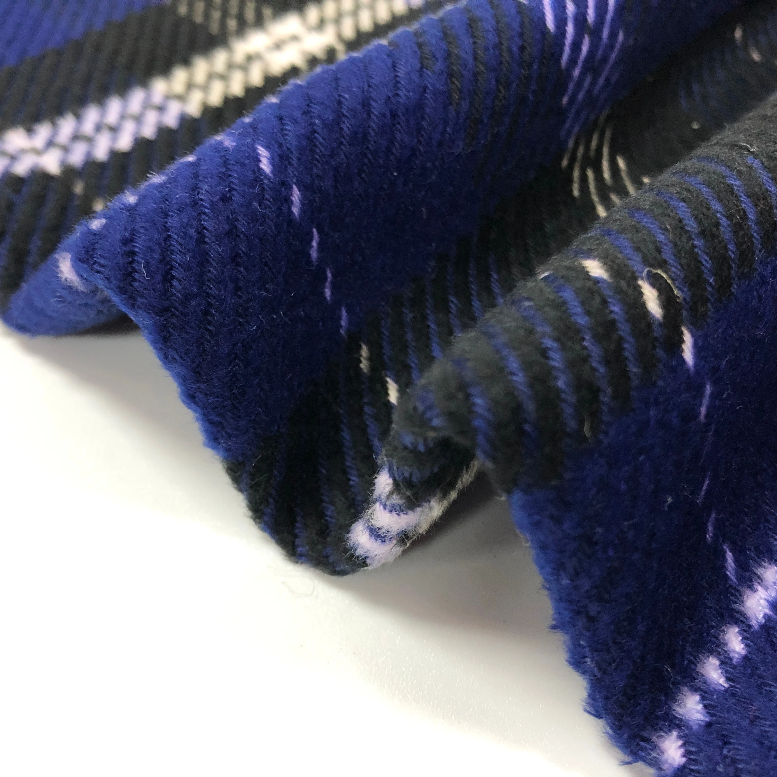 FREE sample wholesale stock 30% wool tweed plaid fabric low price MOQ