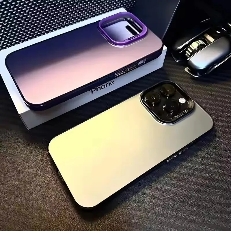 Luxury Laser Aurora Case For iPhone 16 15 14 13 12 11 Pro Max Plus 7 8 SE2  Bumper Cover