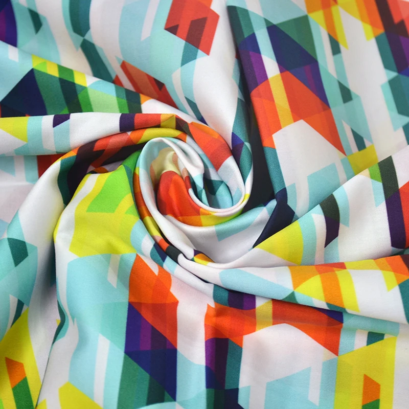 New Fashion Wholesale Factory Directly Support 100% Cotton Dot Satin Printed Woven Cloth Fabric