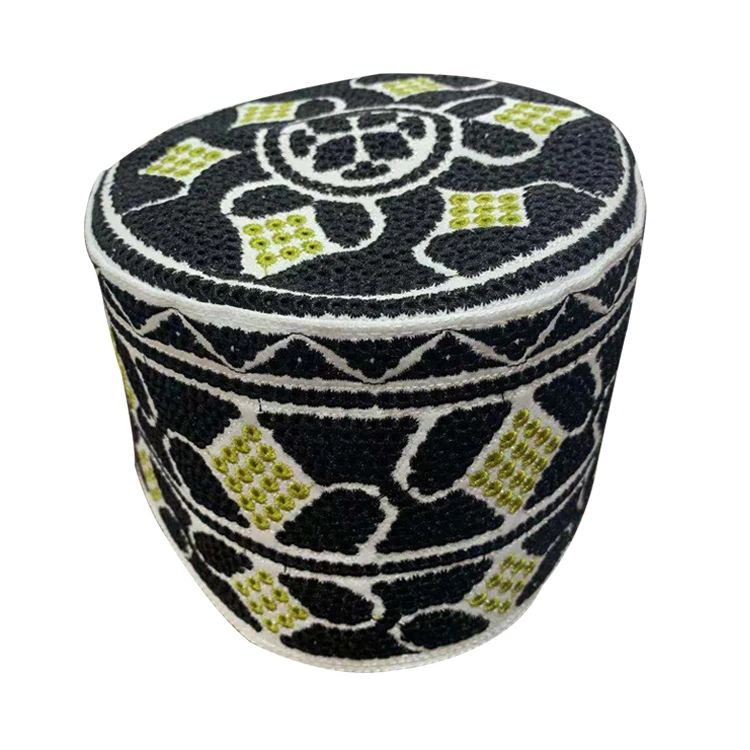 2021 модная оптовая мужская вышивка благородная мусульманская молитвенная Кепка шляпа Рамадан ИД Подарочная Кепка мусульманская