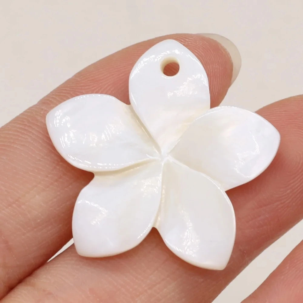 Natural Shell Beads Pendant Flower Mother of Pearl Shell Charms for DIY Earrings Necklace Jewelry Making