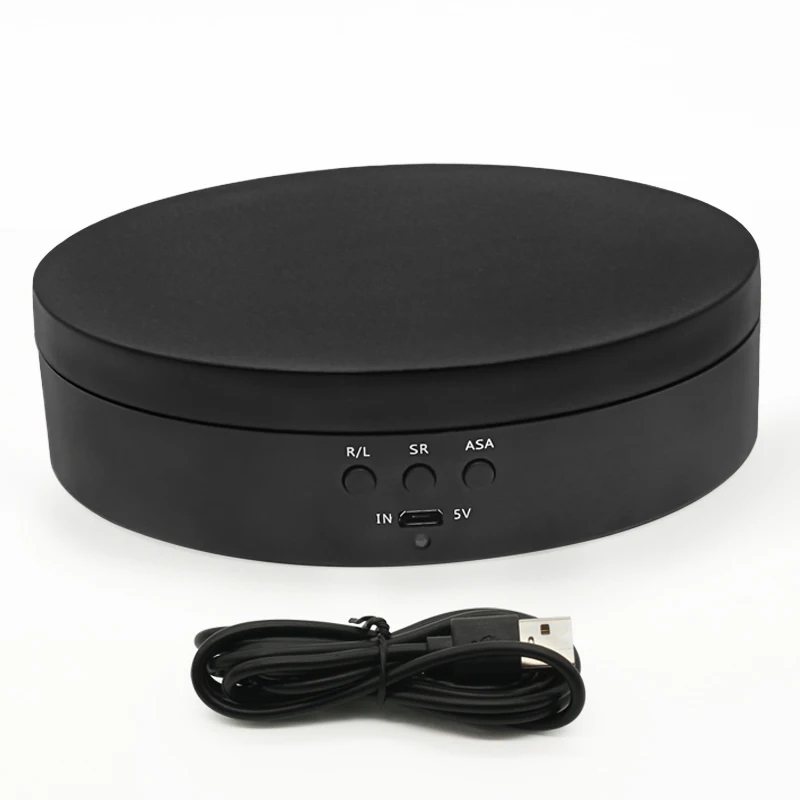 138mm diameter wireless smart charging Turntable 3-speed two-way electric intelligent automatic rotating display stand