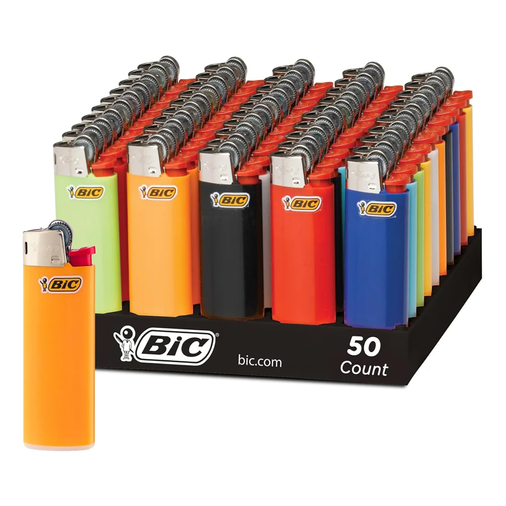 BIC J26 j6 факел на заказ j5 j3 одноразовая Зажигалка для курительных магазинов аксессуары сигаретных зажигалок лоток 50 штук