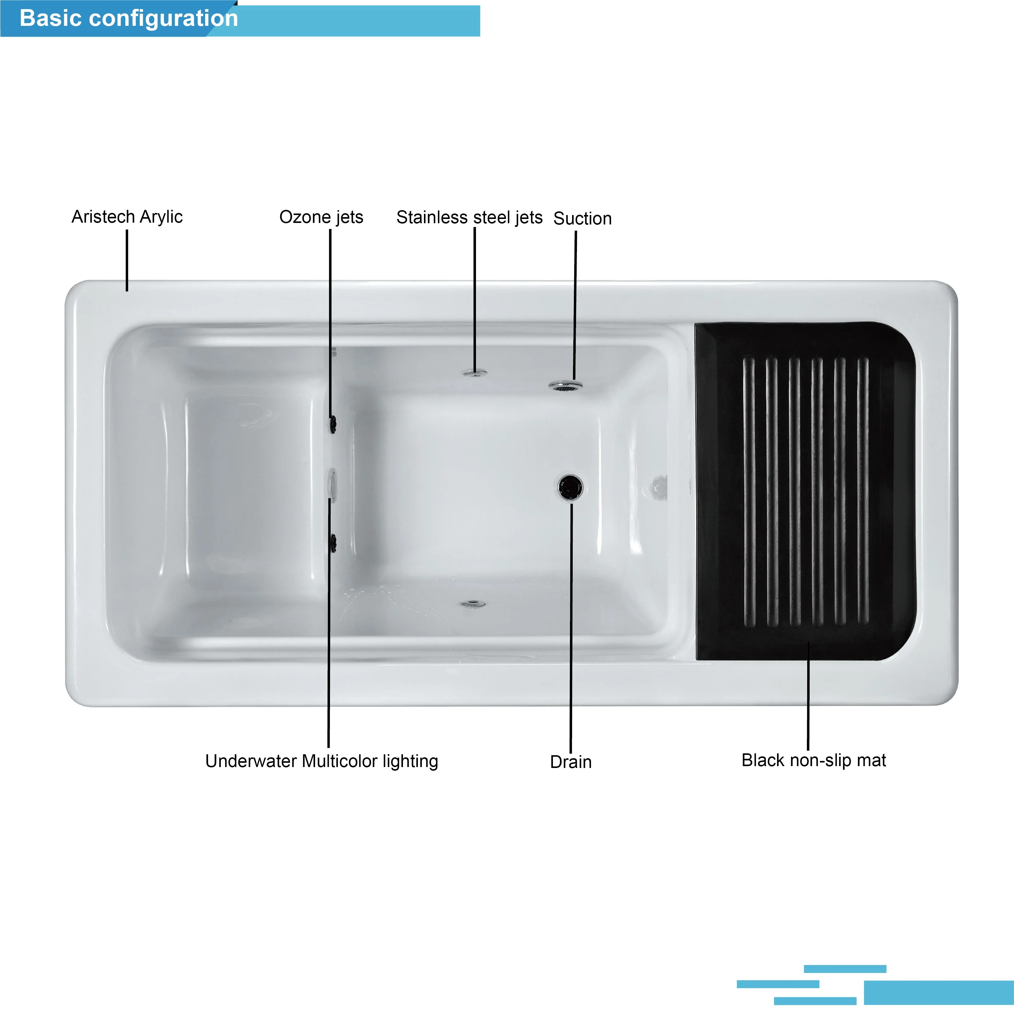 Sunrans Manufacturer ECO Chiller Cold Plunge Ice Bath Tub With Cooling System Cover Outdoor Therapy Recovery Tub 1 Person