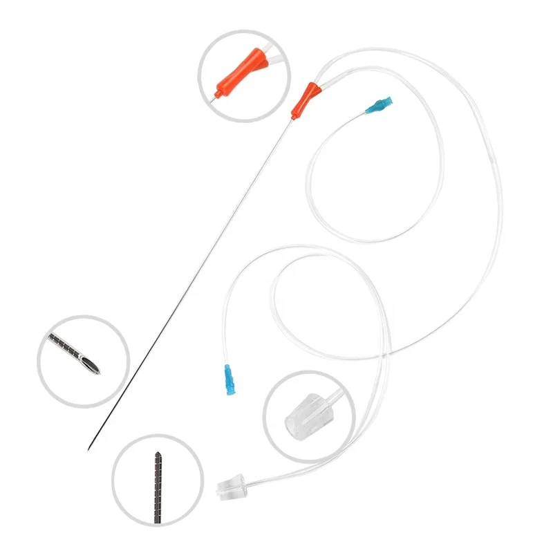 Custom 16G 17G 18G 19G Sterile Double Lumen Ovum Puncture Needle Minvitro Oocyte Pick Up Needles