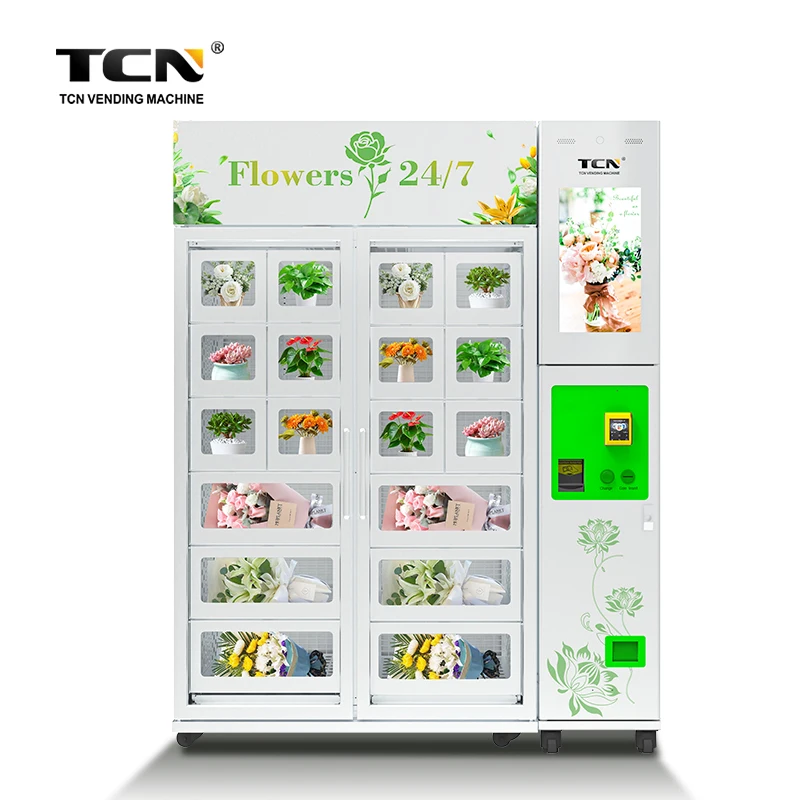 TCN Automatic Locker Vending Machine Refrigerated Fresh Flower Vending Machine