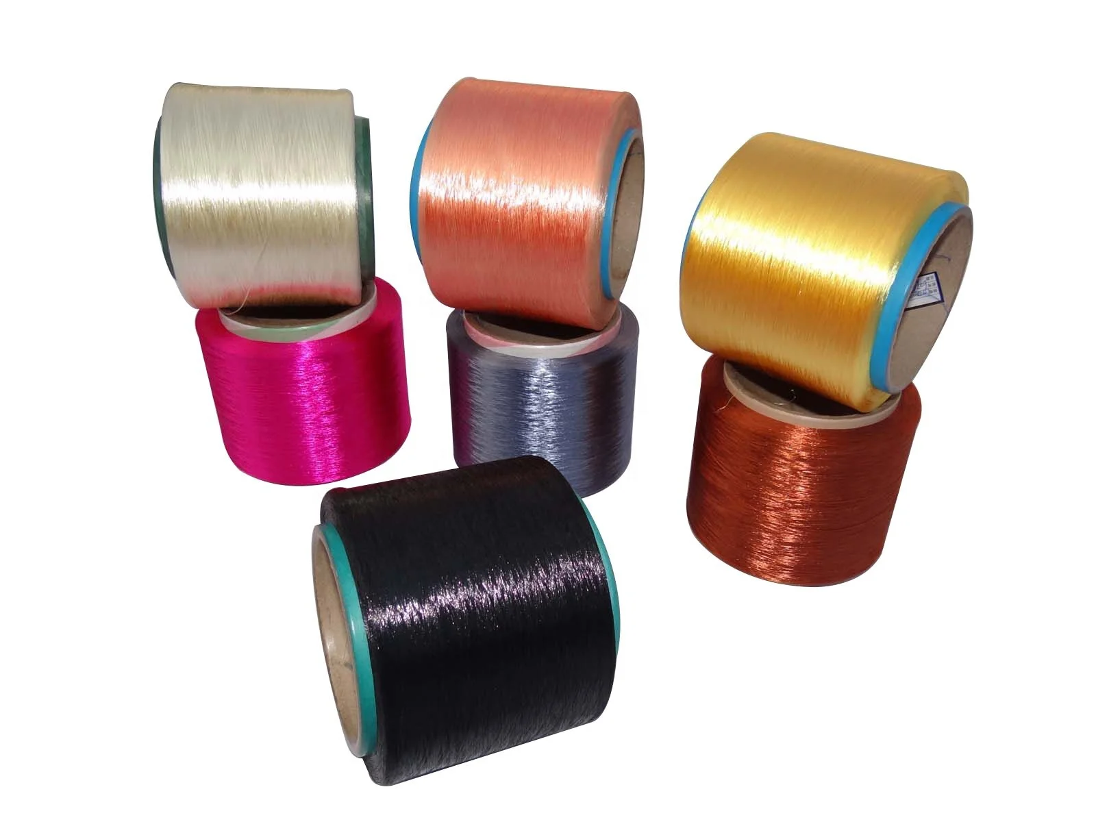 High tenacity dope dyed 1000 d polyester yarn FDY for rope