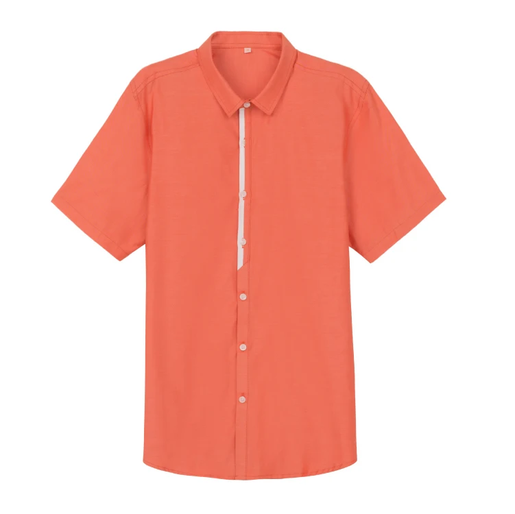 Custom Short Sleeve Uniform Slim Breathable Oversized Summer Vintage Crop Shirt