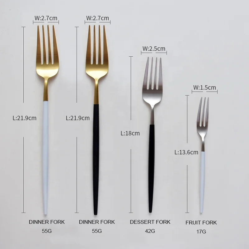 stainless steel 18/10 dessert cake fruit fork set