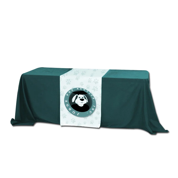 Custom Tablecloth 4ft 6ft 8ft Stretch Table Cloths Sublimation Table Cover Polyester Table Cloth For Events