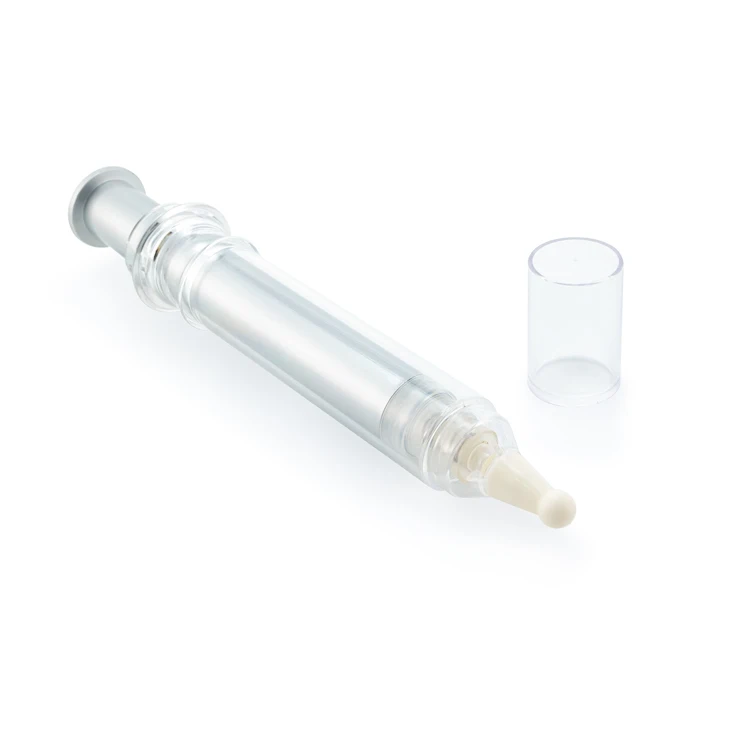 High end skincare product packaging PETG eye cream bottle 10ml 15ml 20ml cosmetic syringe bottle