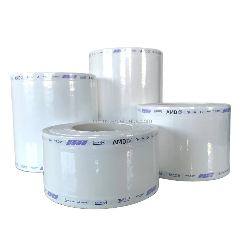 Tyvek Roll Pouch Bag Plasma Sterilization Packaging 350mm*70m