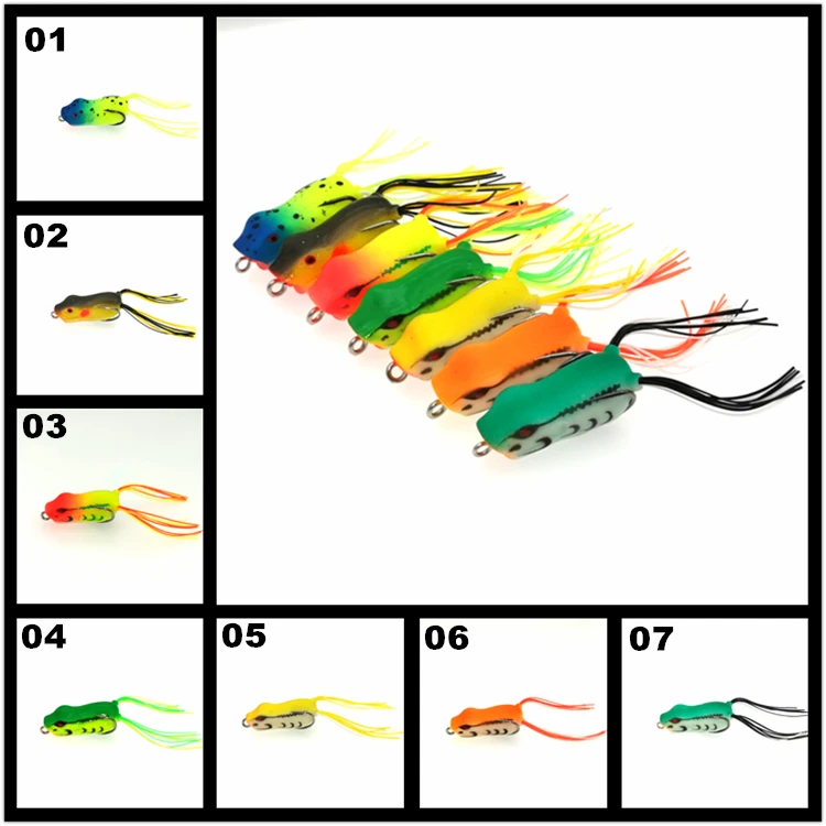 frog lure popper fishing lure Topwater floating fishing lure frog