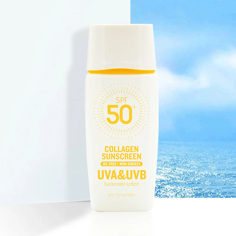 Private Label Wholesale Spf 50 Tinted Sun Cream Oily Skin Facial Sunscreen Cream
