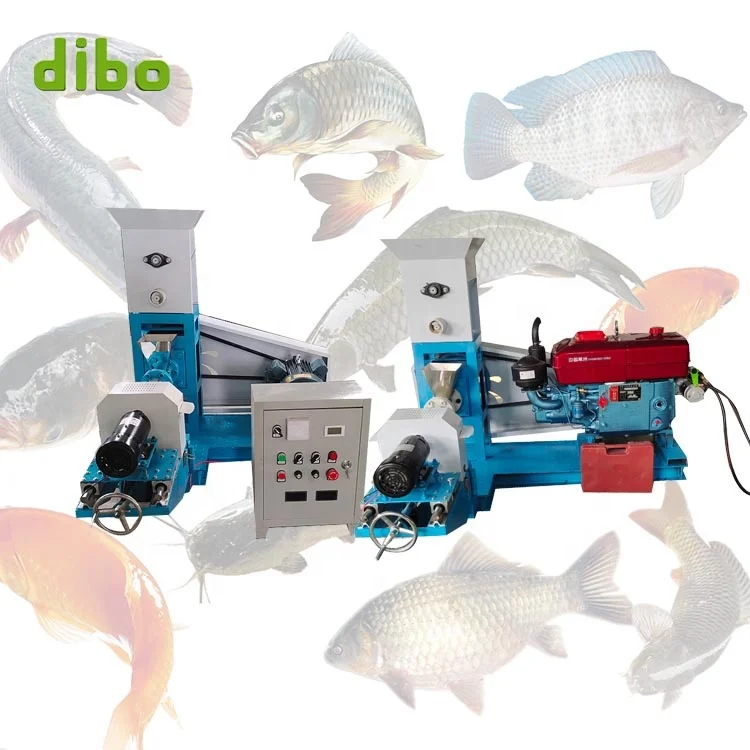 Poultry chicken animal feed pellet making machine mini granulator extruder machine floating fish feed pellet extrusion machine