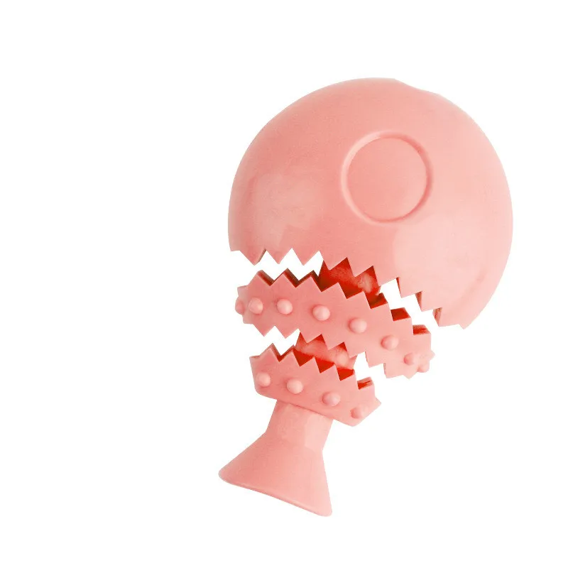 New pet supplies molar dog chewing high quality toy fish bone fun leaking dog toy TPR pet toy