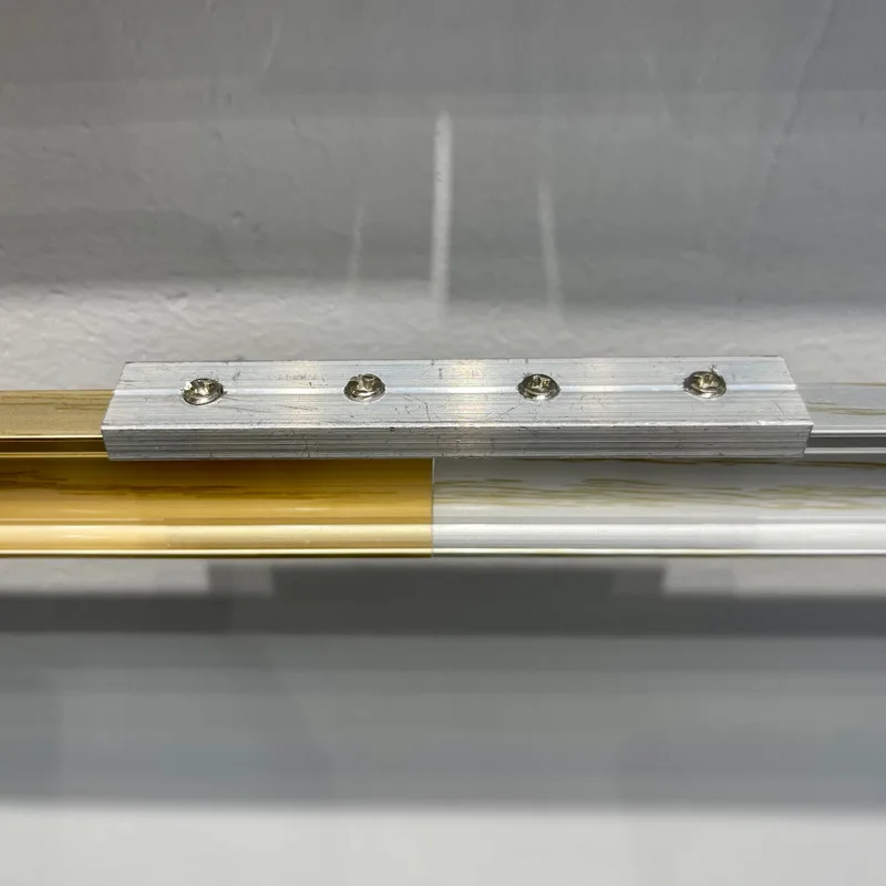 Home Decoration 28mm aluminum metal Carved modern curtain rod