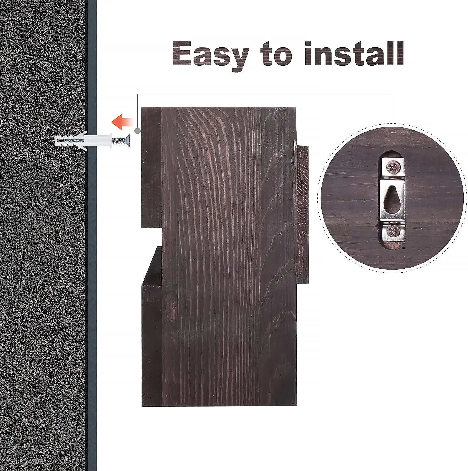 Custom Retro Hanging Wall Mounted Wood Bamboo Wine Display Rack Shelf For Living Room Wood Wall Mounted Wine Rack Bottle Holder