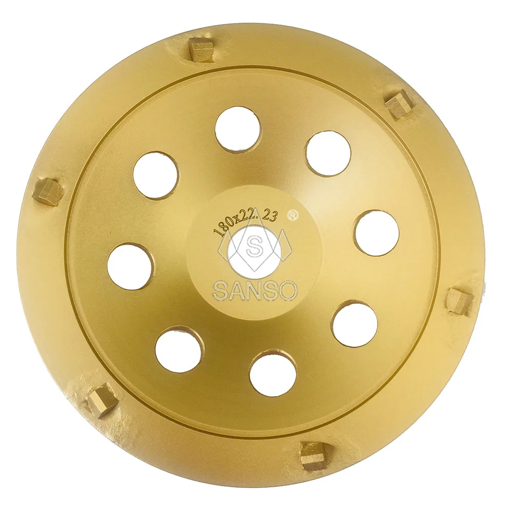 7 inch 180mm pcd diamond concrete grinding wheel cup disc for grinding concrete resin epoxy  floor