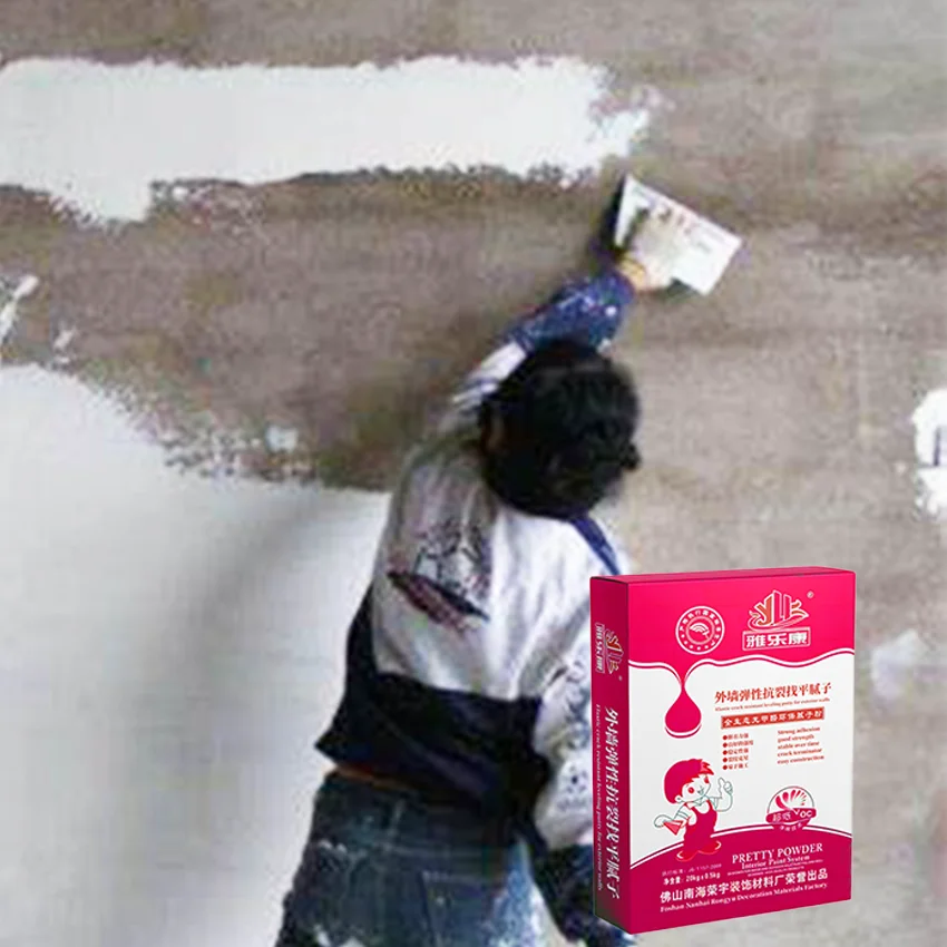 China Supplier Elastic anti crack Exterior Wall Putty Powder